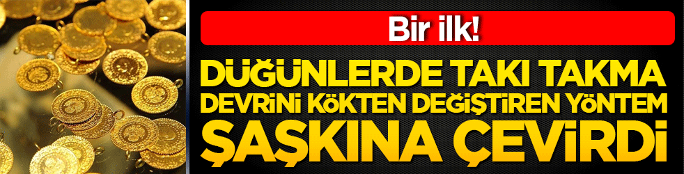 Düğünlerde takı takma devrini kökten değiştiren o cihaz herkesi şaşkına çevirdi!