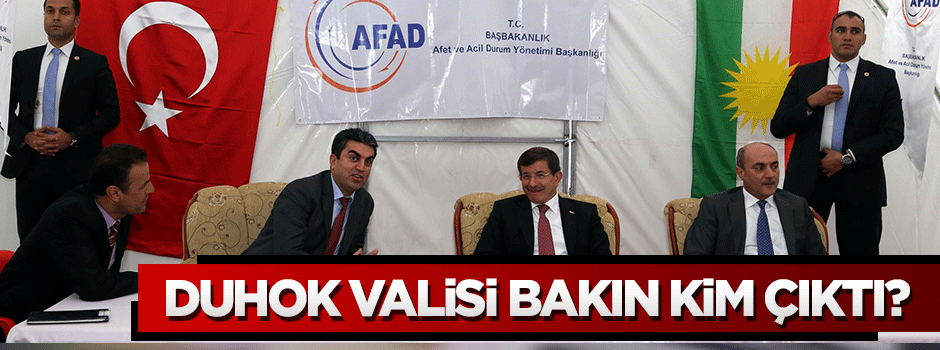 Duhok Valisi Ahmet Davutoğlu'nun öğrencisi çıktı