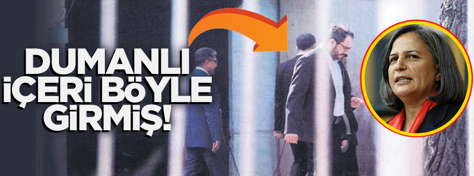 Dumanlı garaj kapısından gizlice böyle girmiş!