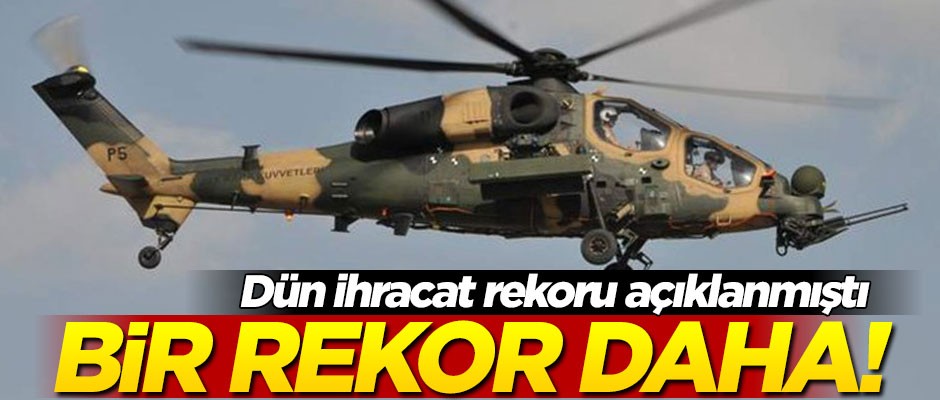 Dün ihracat rekoru açıklanmıştı... Türkiye bir rekor daha kırdı!