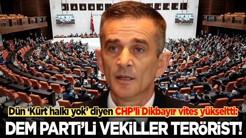 Dün ‘Kürt halkı yok’ diyen CHP’li Dikbayır vites yükseltti: DEM Parti milletvekilleri terörist!