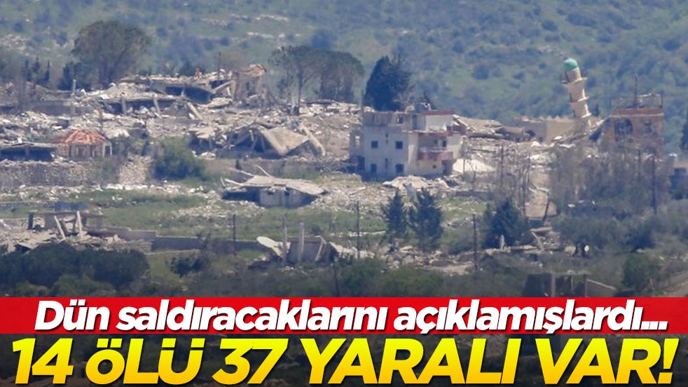 Dün saldıracaklarını açıklamışlardı... 14 ölü 37 yaralı var!