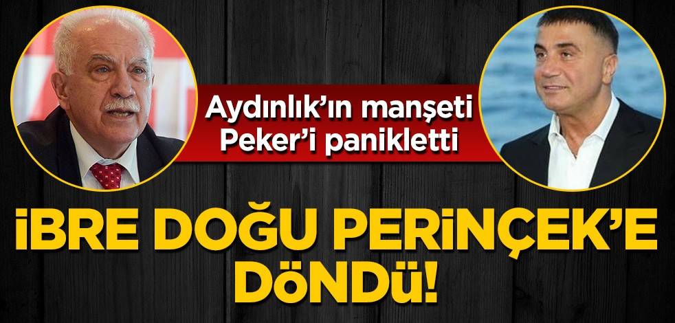 Dün Veyis Ateş'i hedef almıştı bugün Perinçek'i! Aydınlık'ın manşeti Sedat Peker'i panikletti