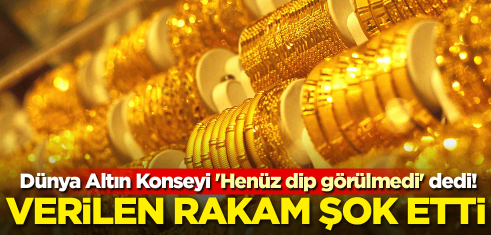 Dünya Altın Konseyi 'Henüz dip görülmedi' dedi! Verilen rakam şok etti