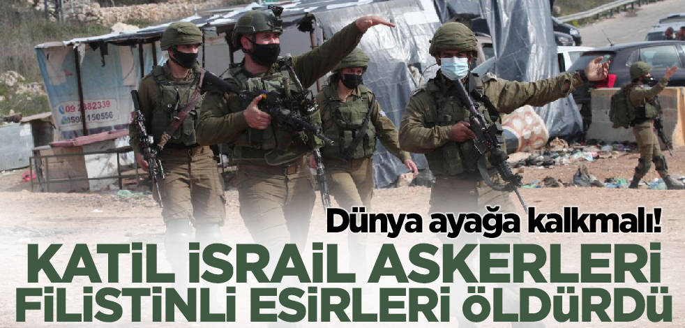 Dünya ayağa kalkmalı! İsrail Filistinli esirleri öldürdü