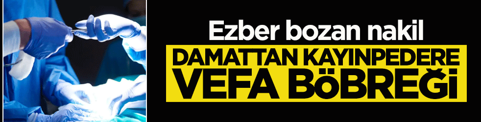 Dünya Böbrek Sağlığı Günü'nde en güzel hediye: Damattan kayınpedere vefa böbreği