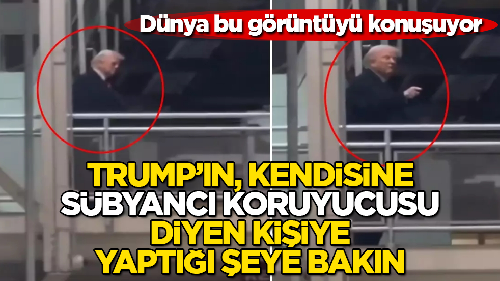 Dünya bu görüntüyü konuşuyor! Trump’ın, kendisine "Sübyancı koruyucusu" diyen kişiye yaptığı şeye bakın
