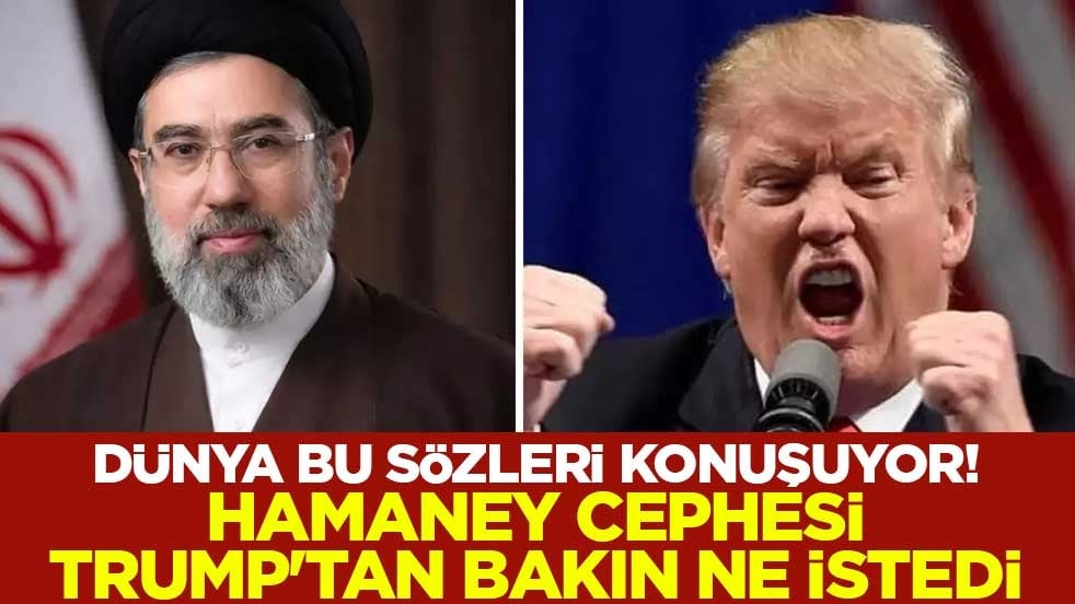 Dünya bu sözleri konuşuyor! Hamaney cephesi Trump'tan bakın ne istedi