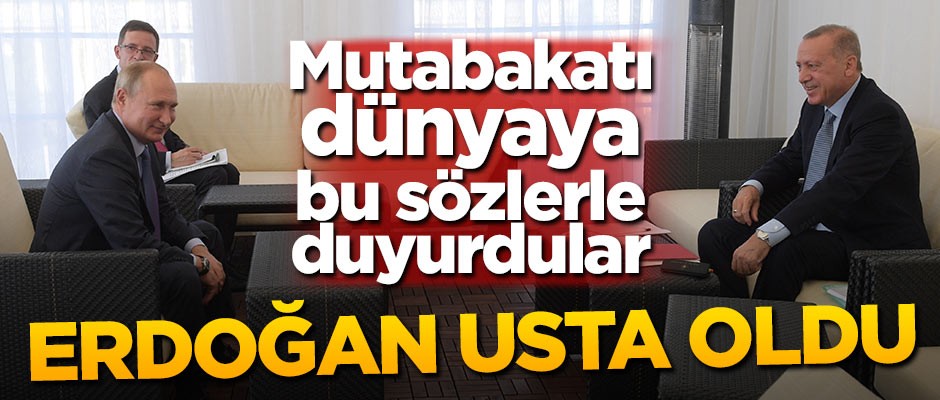 Dünya bu sözlerle duydu! Erdoğan usta oldu