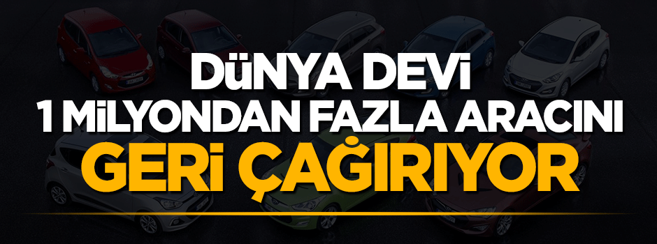 Dünya devi Honda 1,2 milyon aracını geri çağırıyor