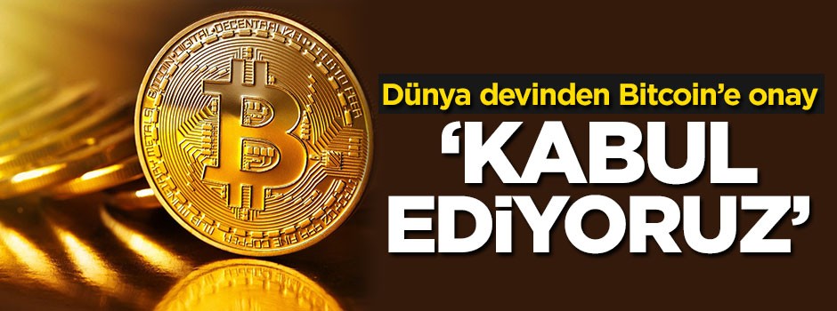 Dünya devinden Bitcoin adımı