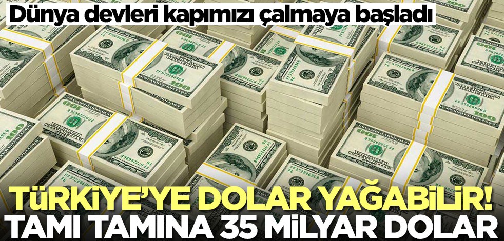 Dünya devleri kapımızı çalmaya başladı! Türkiye'ye dolar yağabilir, tamı tamına 35 milyar dolar...