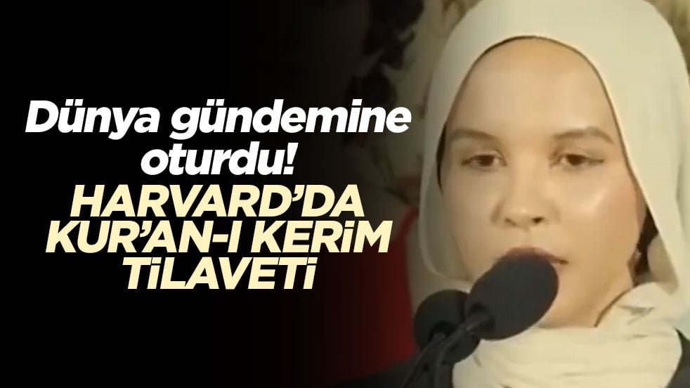 Dünya gündemine oturdu! Harvard mezuniyetinde Kur'an-ı Kerim okudu