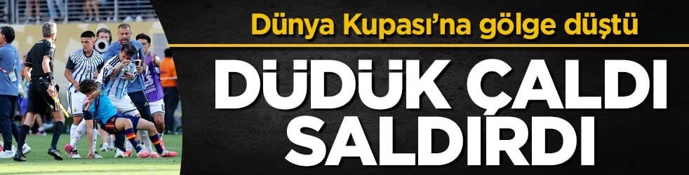 Dünya Kupası finalinde son düdük sonrası saha karıştı