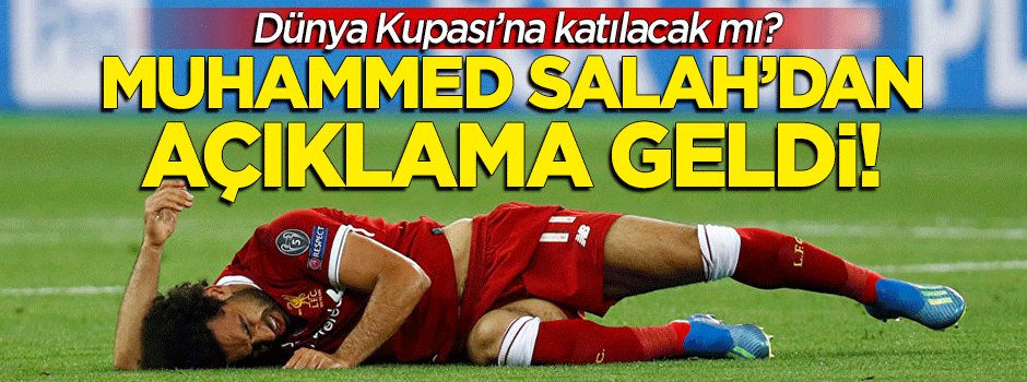 Dünya Kupası'na katılacak mı? Muhammed Salah'dan açıklama geldi