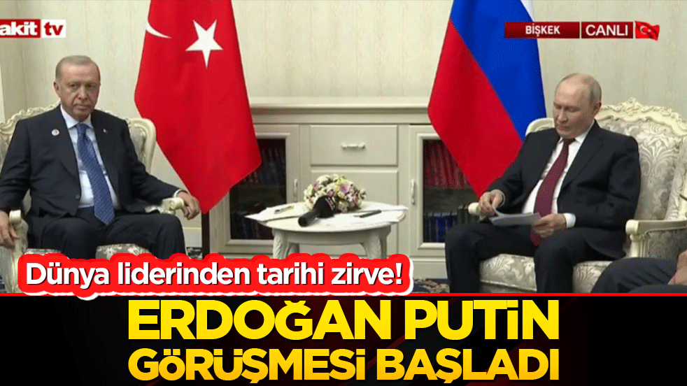 Dünya liderinden tarihi zirve! Erdoğan Putin görüşmesi başladı