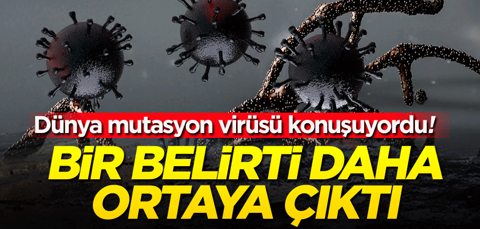 Dünya mutasyon koronavirüsü konuşuyordu! Bir belirti daha ortaya çıktı