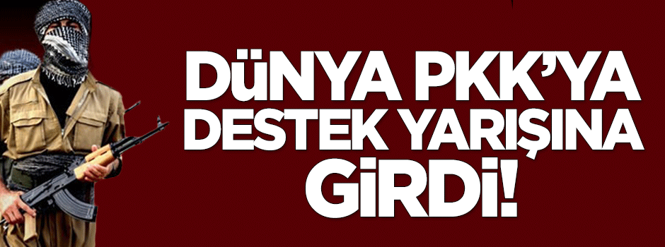 Dünya PKK’ya destek yarışına girdi