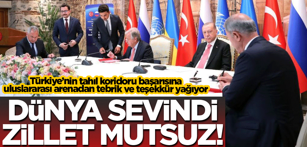 Dünya sevindi zillet mutsuz!