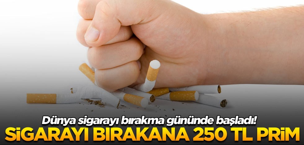 Dünya sigarayı bırakma gününde başladı! Sigarayı bırakana 250 TL prim