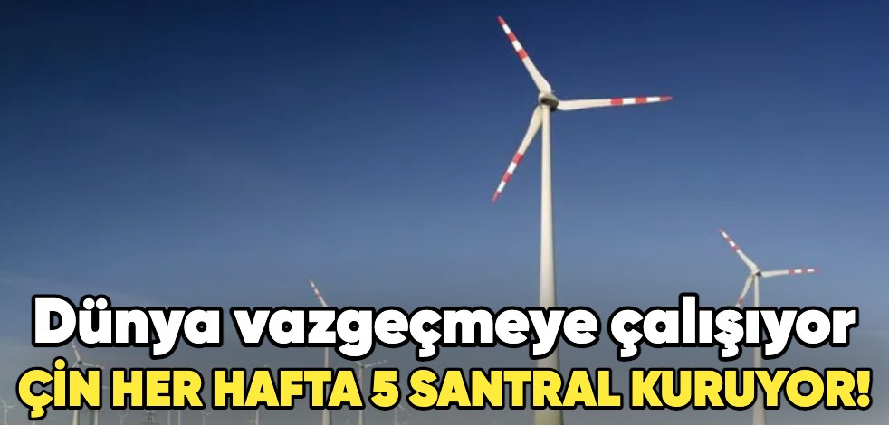 Dünya vazgeçmeye çalışıyor, Çin her hafta 5 tane santral kuruyor!