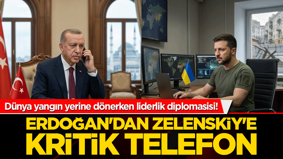 Dünya yangın yerine dönerken liderlik diplomasisi! Erdoğan'dan Zelenskiy'e kritik telefon