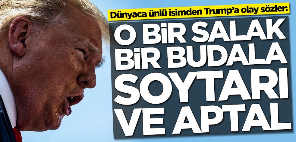 Dünyaca ünlü ABD'li isimden Trump’a olay sözler: O bir salak, budala, aptal ve soytarı