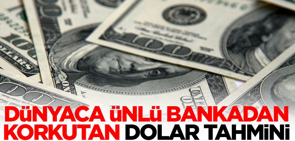 Dünyaca ünlü bankadan korkutan dolar tahmini