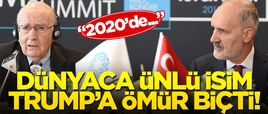 Dünyaca ünlü isim Trump’a ömür biçti!