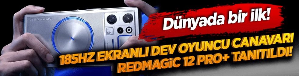 Dünyada bir ilk: 185Hz ekranlı dev oyuncu canavarı RedMagic 12 Pro+ tanıtıldı!