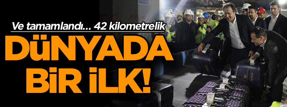 Dünyada bir ilk! Ve tamamlandı… 42 kilometrelik…