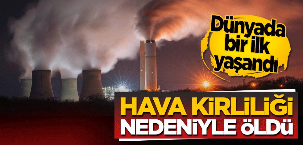 Dünyada bir ilk yaşandı! Hava kirliliği nedeniyle öldü