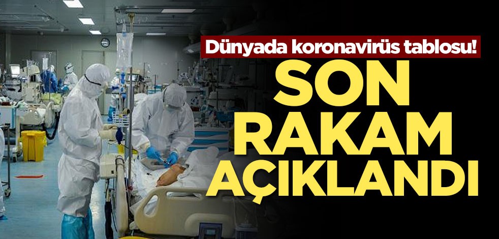 Dünyada koronavirüs tablosu! Son rakam açıklandı