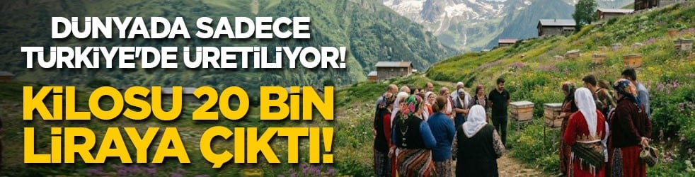 Dünyada sadece Türkiye'de üretiliyor: Kilosu 20 bin liraya çıktı…