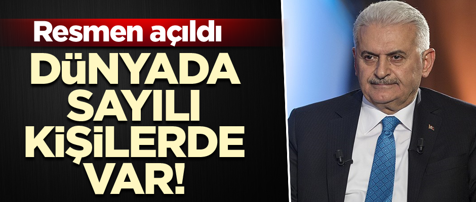 Dünyada sayılı kişilerde var! Binali Yıldırım'a iki harfli hesap