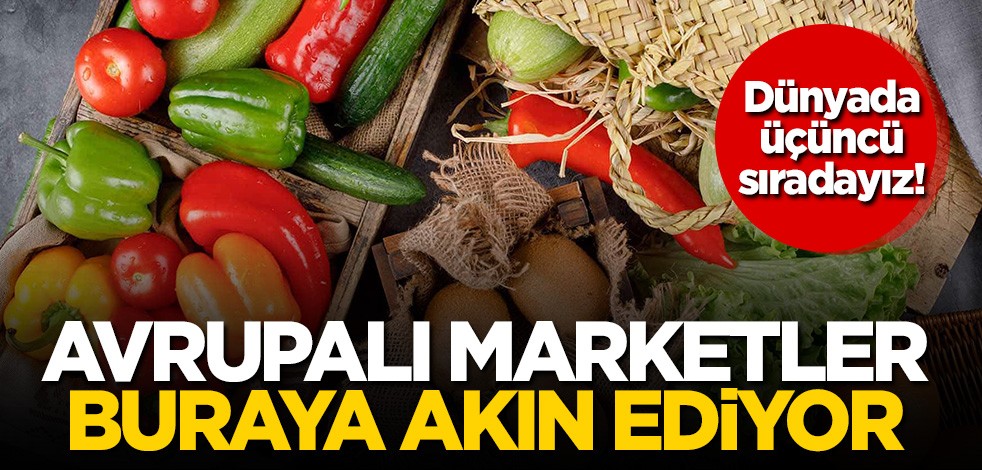  Dünyada üçüncü sıradayız! Avrupalı marketler buraya akın ediyor