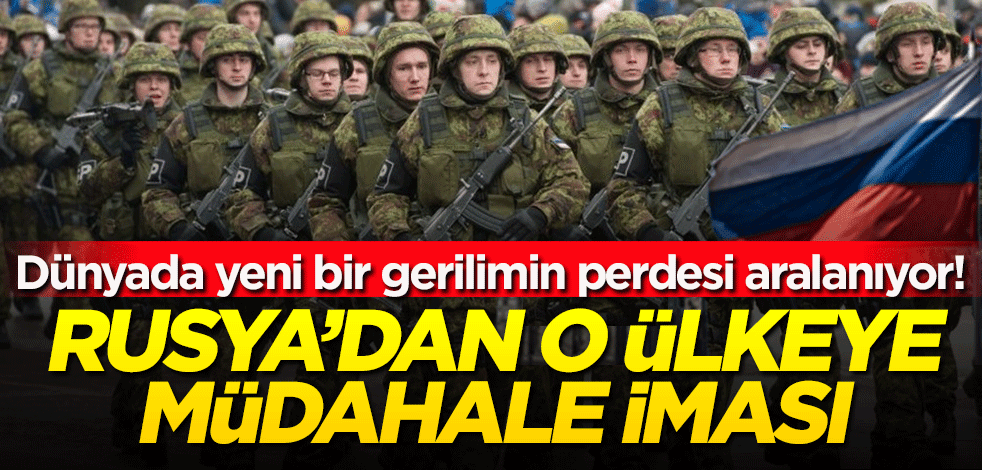 Dünyada yeni bir gerilimin perdesi aralanıyor! Rusya’dan o ülkeye müdahale iması!