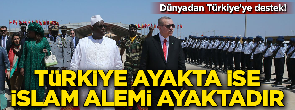 Dünya'dan Türkiye'ye destek! Türkiye ayakta ise İslam Alemi ayaktadır