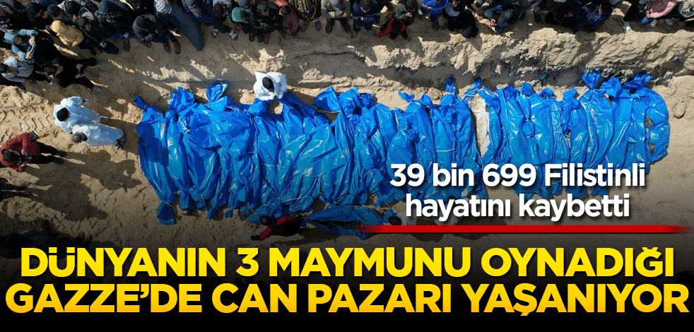Dünyanın 3 maymunu oynadığı Gazze'de can pazarı yaşanıyor!