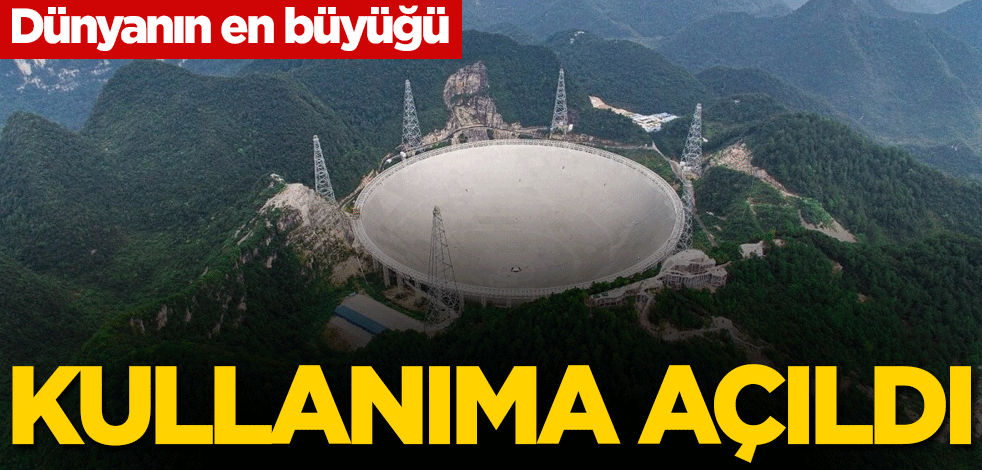 Dünyanın en büyüğü! Kullanıma açıldı
