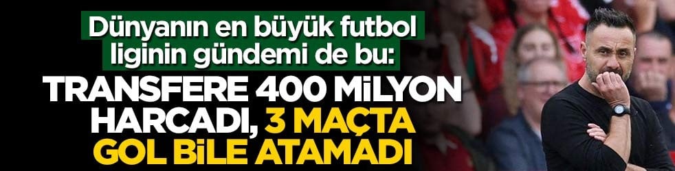 D&uuml;nyanın en b&uuml;y&uuml;k futbol liginin g&uuml;ndemi de bu: Transfere 400 milyon harcadı, 3 ma&ccedil;ta gol bile atamadı