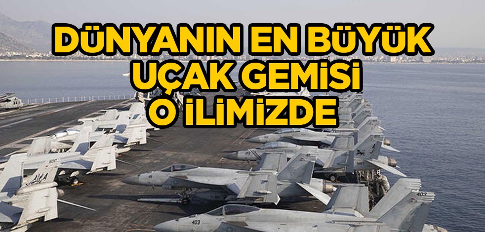 Dünyanın en büyük uçak gemisi USS Gerald R. Ford, dikkat çeken hareket! Söz verdiği gibi artık Antalya'da! Haber geldi