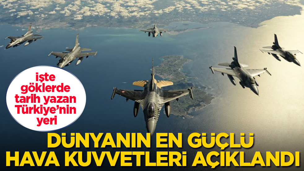 Dünyanın en güçlü hava kuvvetleri açıklandı: İşte göklerde tarih yazan Türkiye’nin yeri