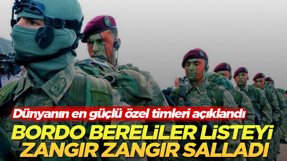 Dünyanın en güçlü özel timleri açıklandı! Bordo Bereliler listeyi zangır zangır salladı