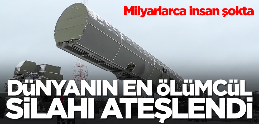 Dünyanın en ölümcül silahı ateşlendi! 10 tanesi ABD'yi haritadan yok edebilir