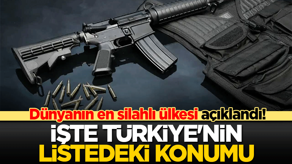 Dünyanın en silahlı ülkesi açıklandı! İşte Türkiye'nin listedeki konumu...