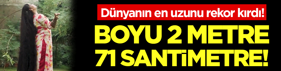 Dünyanın en uzunu rekor kırdı: Boyu 2 metre 71 santimetre!