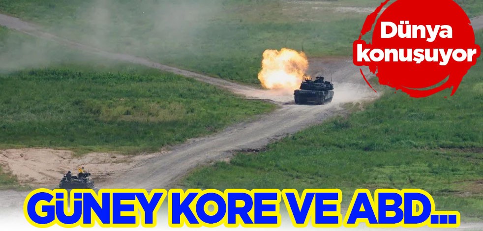 Dünyanın gözü Rusya-Ukrayna geriliminde iken Güney Kore ve ABD'den 11 günlük savunma tatbikatı yapıyor