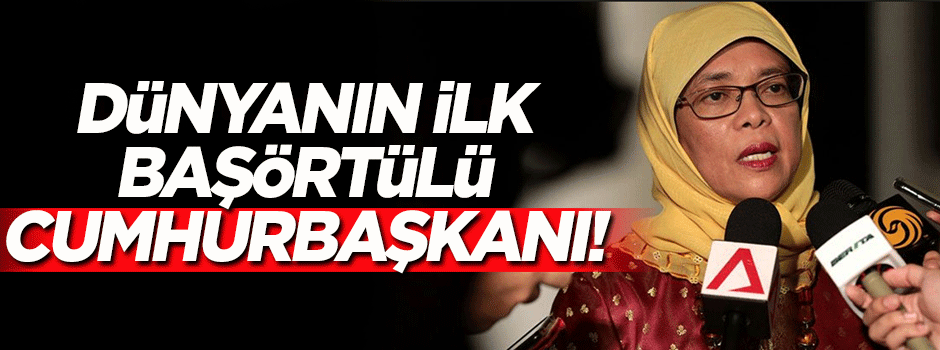 Dünyanın ilk başörtülü Cumhurbaşkanı oldu!