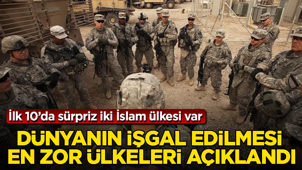Dünyanın işgal edilmesi en zor ülkeleri açıklandı! İlk 10’da sürpriz iki İslam ülkesi var